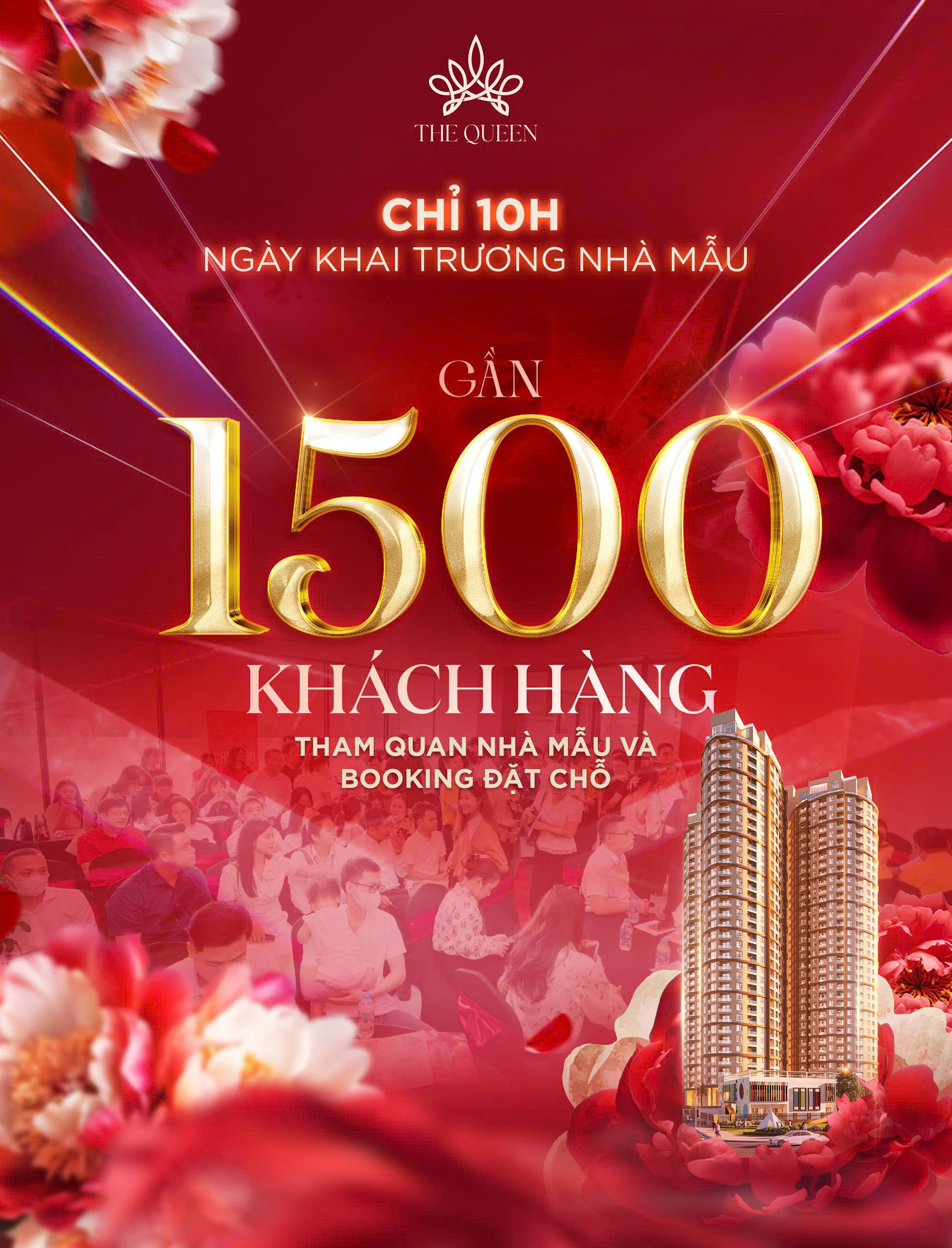 1500 khách hàng tham quan dự án chung cư The Queen 360 Giải Phóng