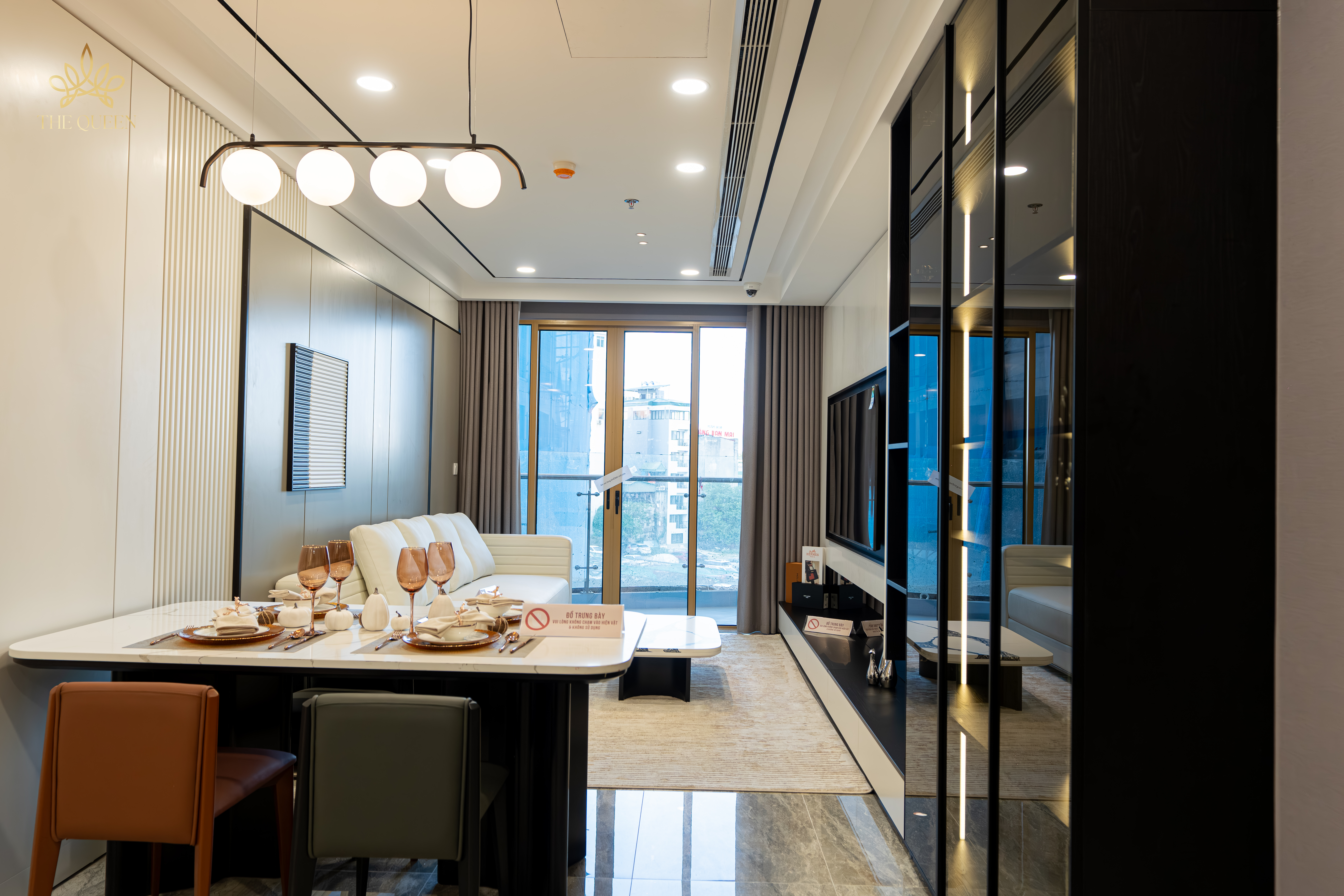 phòng ngủ dự án chung cư the queen 360 giải phóng