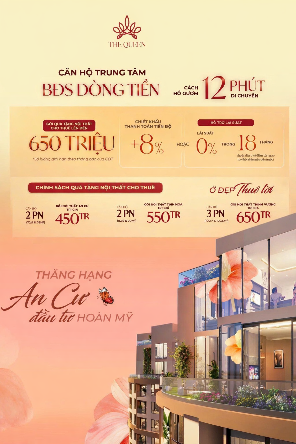 ƯU ĐÃI CHIẾT KHẤU MUA NHÀ TẠI DỰ ÁN THE QUEEN 2026