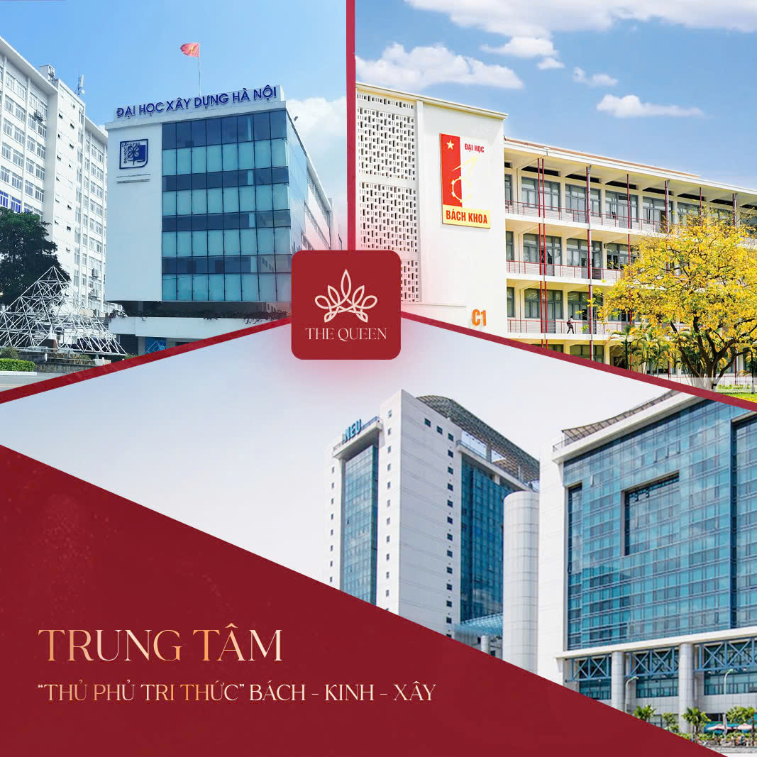 cụm đại học liền kề dự án chung cư the queen 360 giải phóng