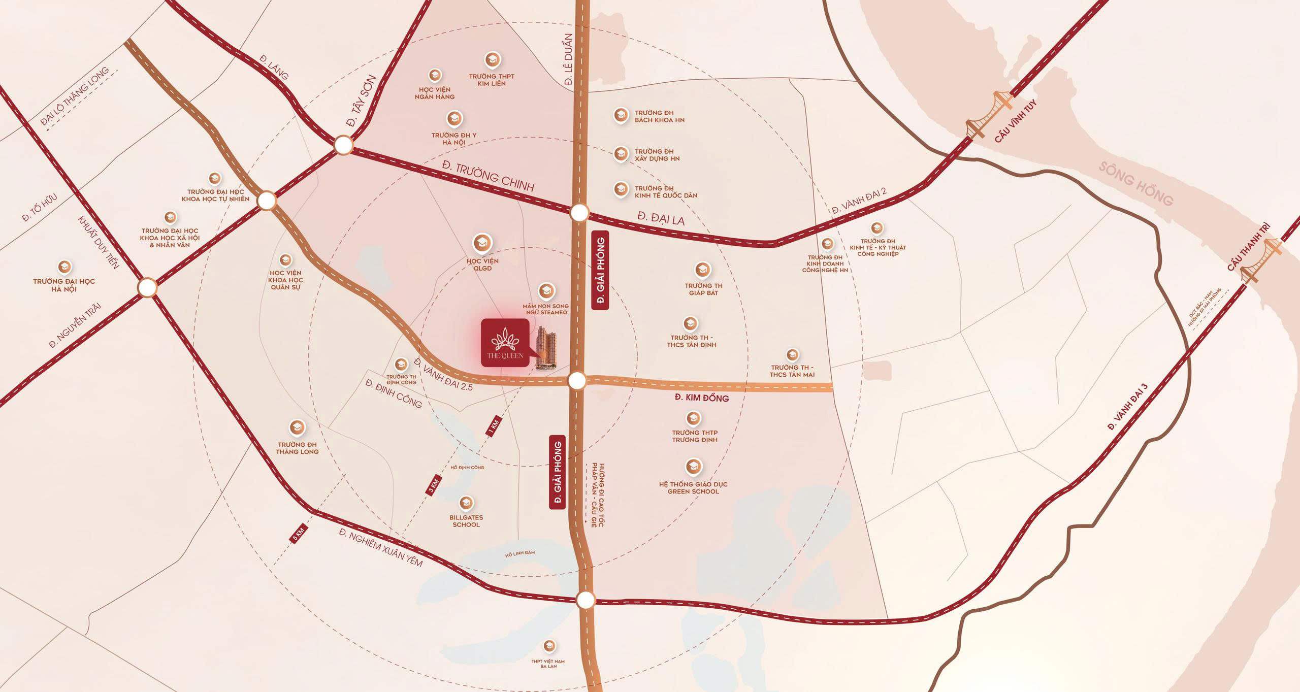 vị trí chung cư 360 giải phóng 