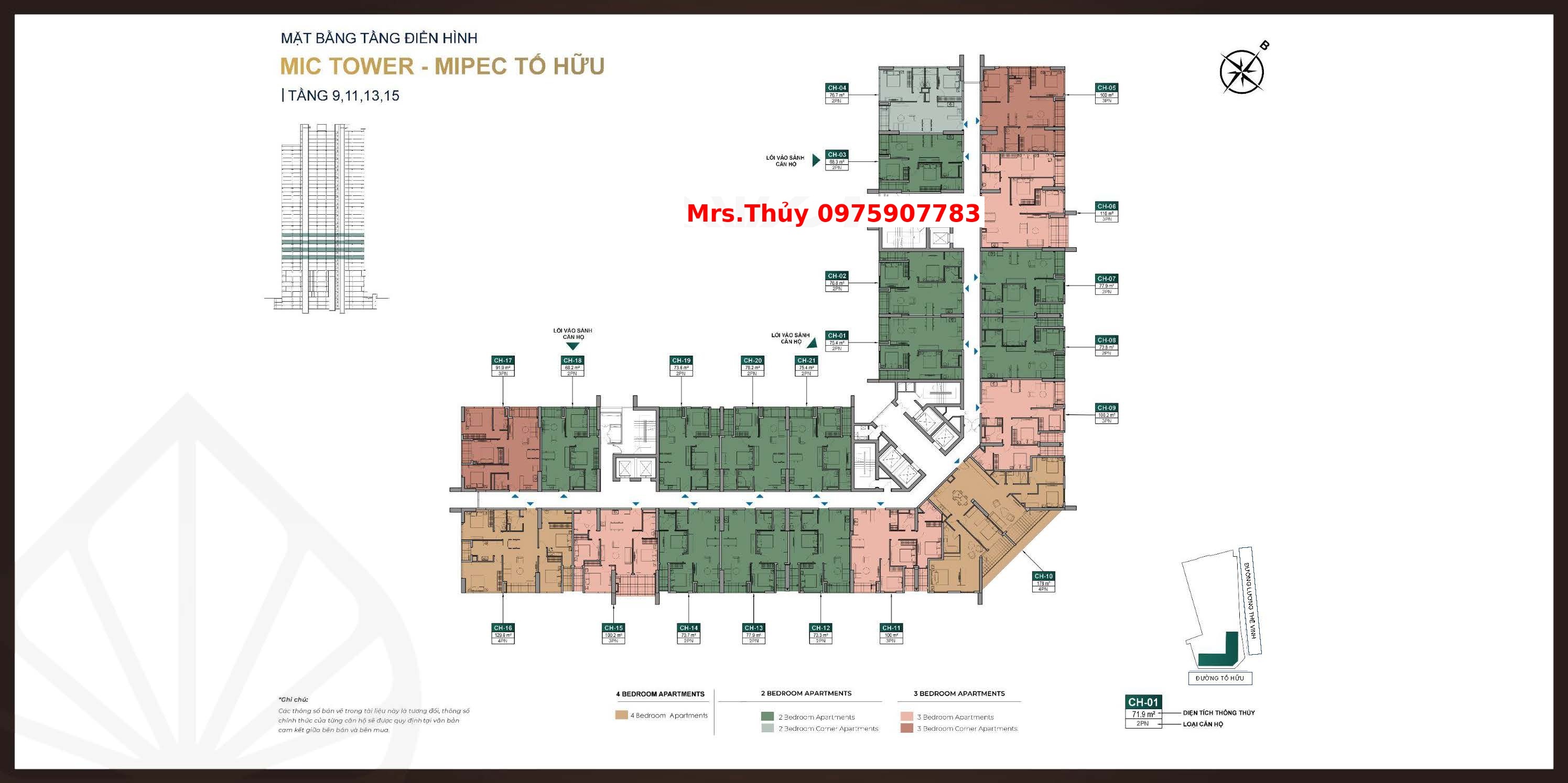 Mặt bằng thiết kế liền kề iconia Mipec 54 Tố Hứu 1