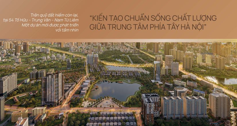 Phối cảnh tổng thể dự án Iconia Lakeside 54 Tố Hữu